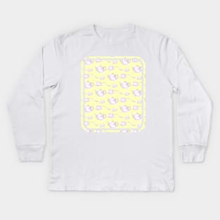 Teapot pattern Kids Long Sleeve T-Shirt